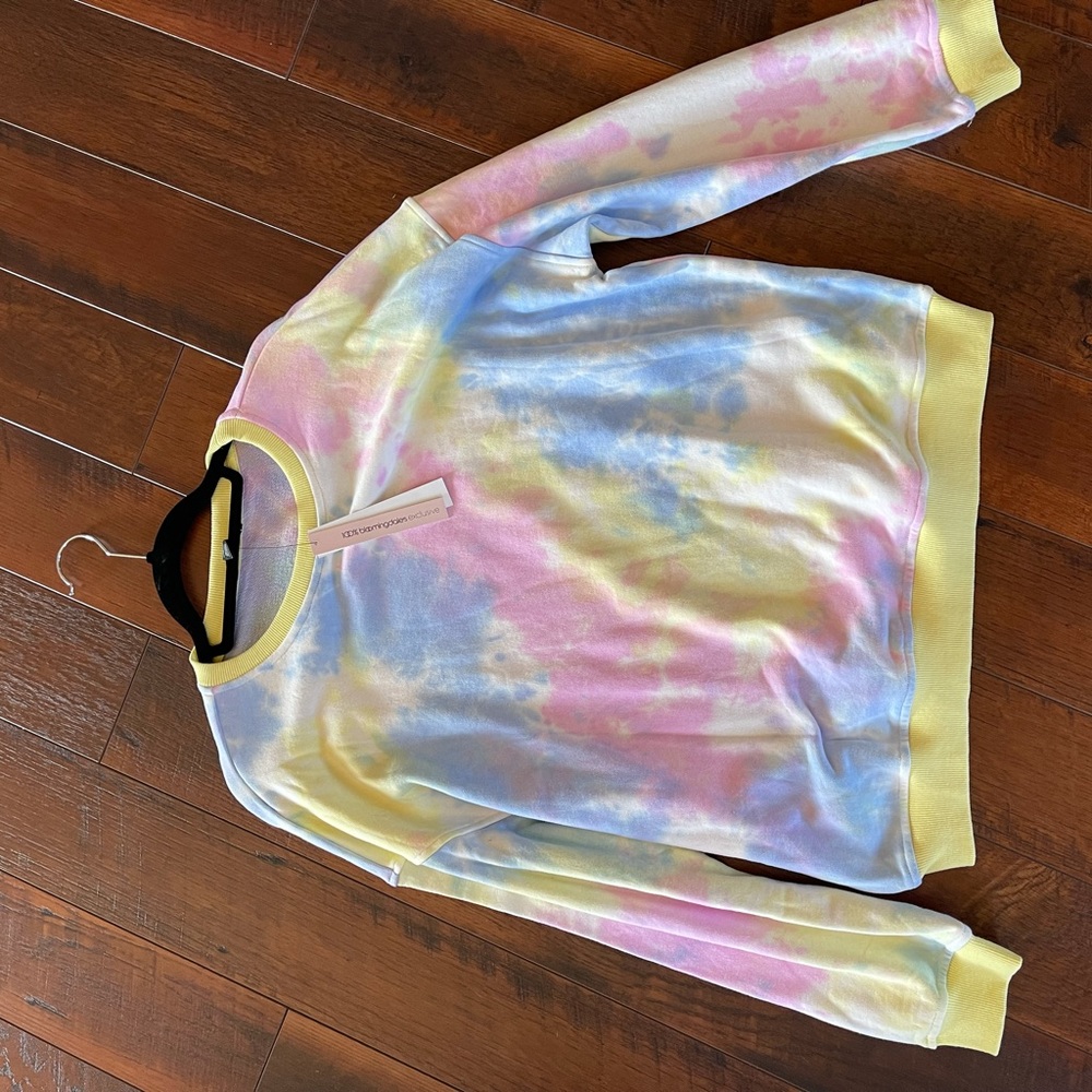 Aqua Tie Die Sweatshirt